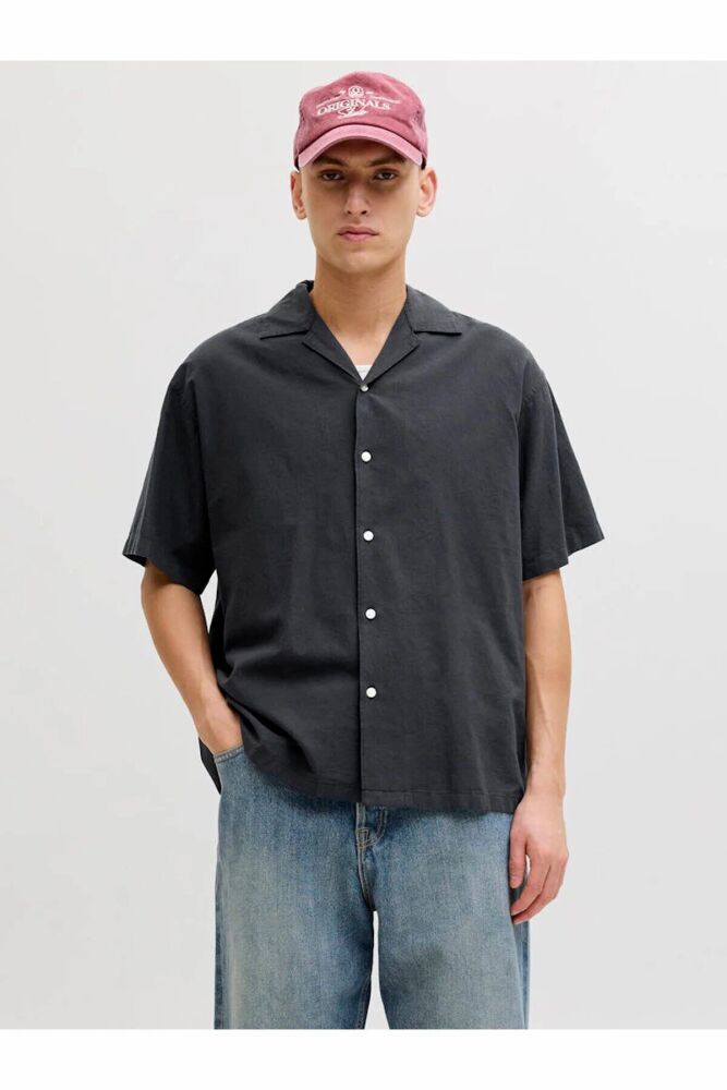Jack Jones Breeze Lınen Brand Relax Fit Erkek Gömlek 12288594
