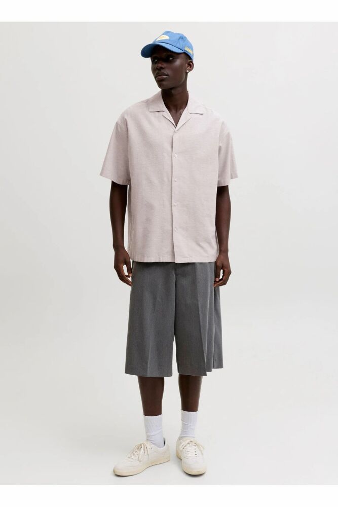 Jack Jones Breeze Lınen Brand Relax Fit Erkek Gömlek 12288594