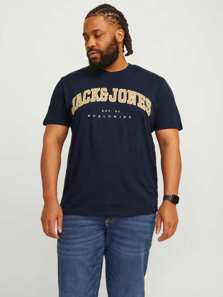 Jack Jones Caleb Varsıty Büyük Beden Erkek Tişört 12258871