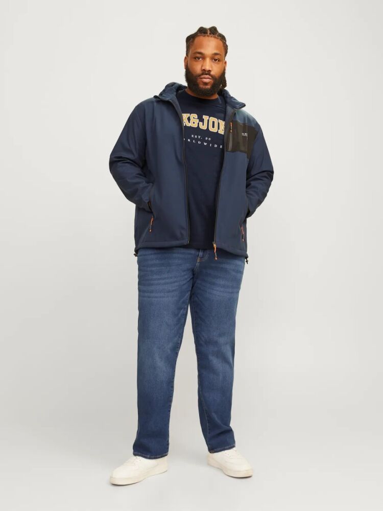 Jack Jones Caleb Varsıty Büyük Beden Erkek Tişört 12258871 (1)