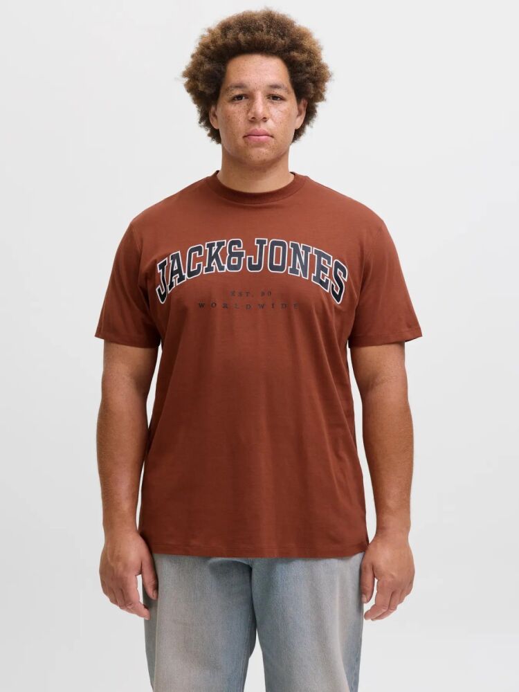 Jack Jones Caleb Varsıty Büyük Beden Erkek Tişört 12258871