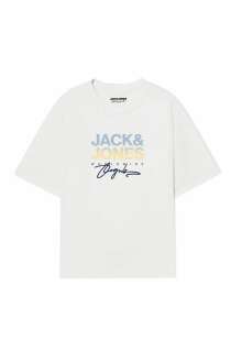 Jack Jones Canggu Logo Regular Fit Erkek Tişört 12281809 - 1