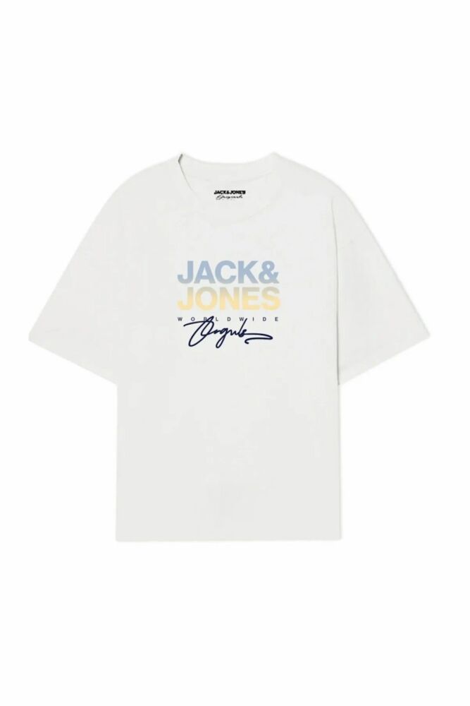 Jack Jones Canggu Logo Regular Fit Erkek Tişört 12281809 - 1