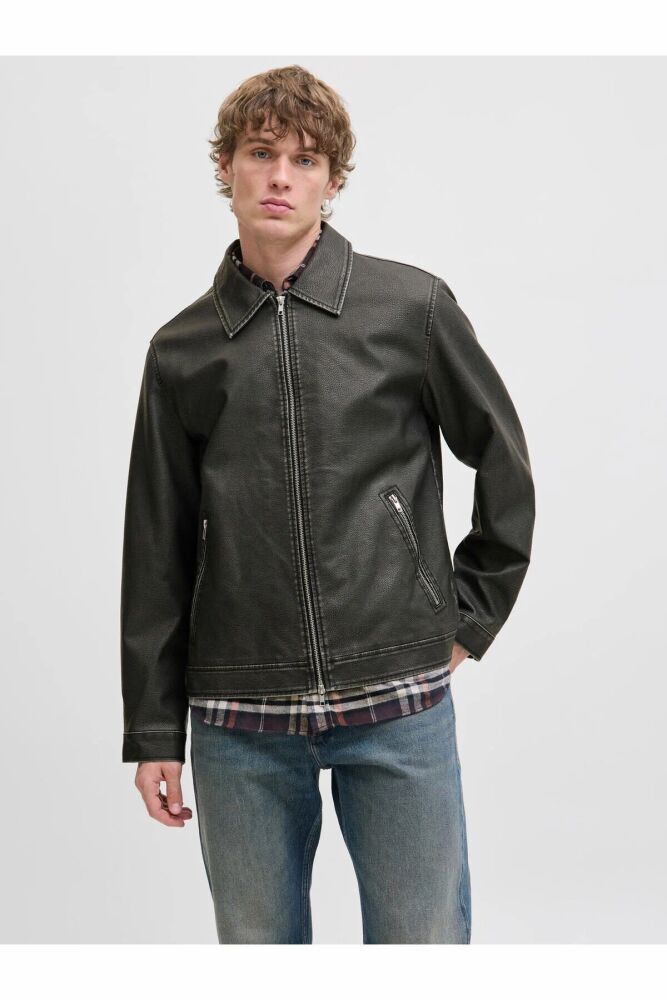 Jack Jones Casablanca Pu Erkek Ceket 12278839 - 2