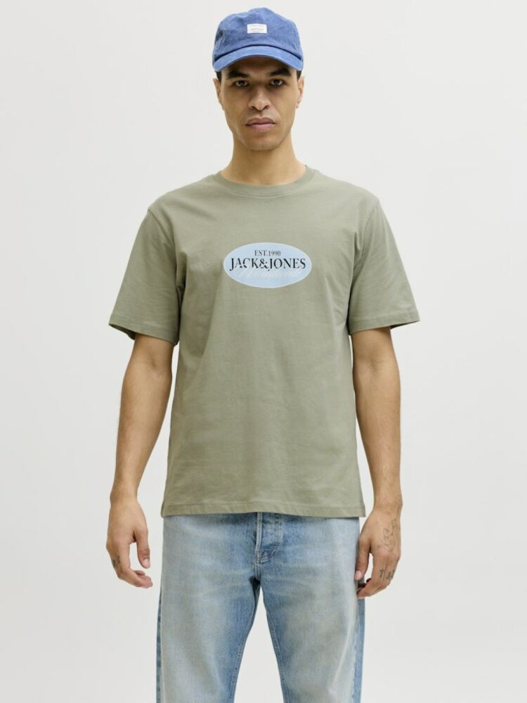 Jack Jones Catskılls Front Logo Regular Fit Erkek Tişört 12297891