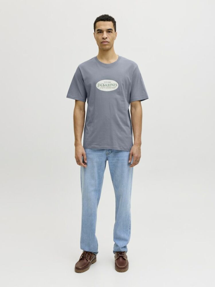 Jack Jones Catskılls Front Logo Regular Fit Erkek Tişört 12297891 (1)