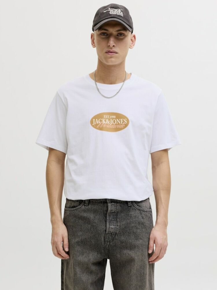 Jack Jones Catskılls Front Logo Regular Fit Erkek Tişört 12297891