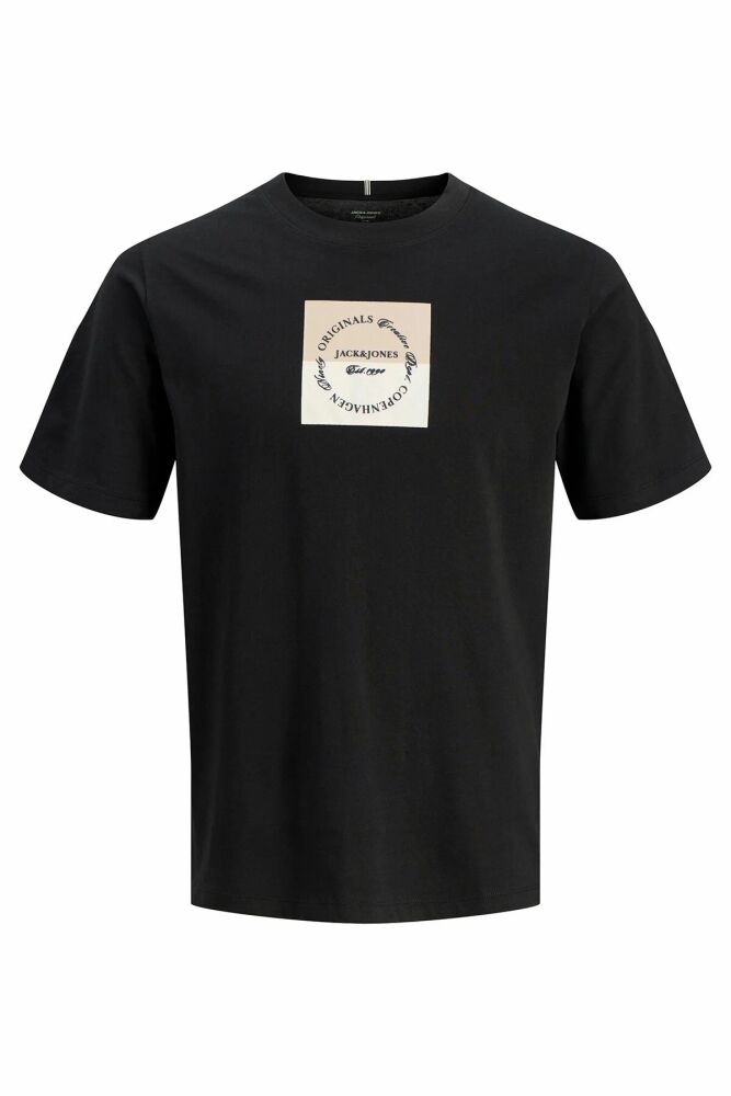 Jack Jones Catskılls Square Brandıng Logo Regular Fit Erkek Tişört 12290856