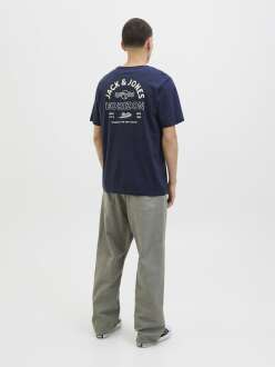 Jack Jones Cırcle Crew Erkek Tişört 12284245 - 4