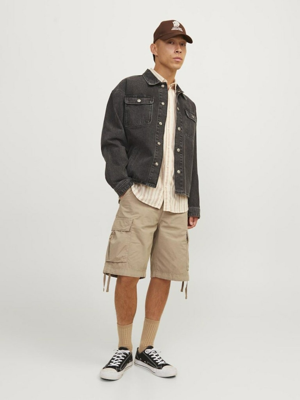 Jack Jones Cole Tucker Erkek Kargo Şort 12253122 - 5