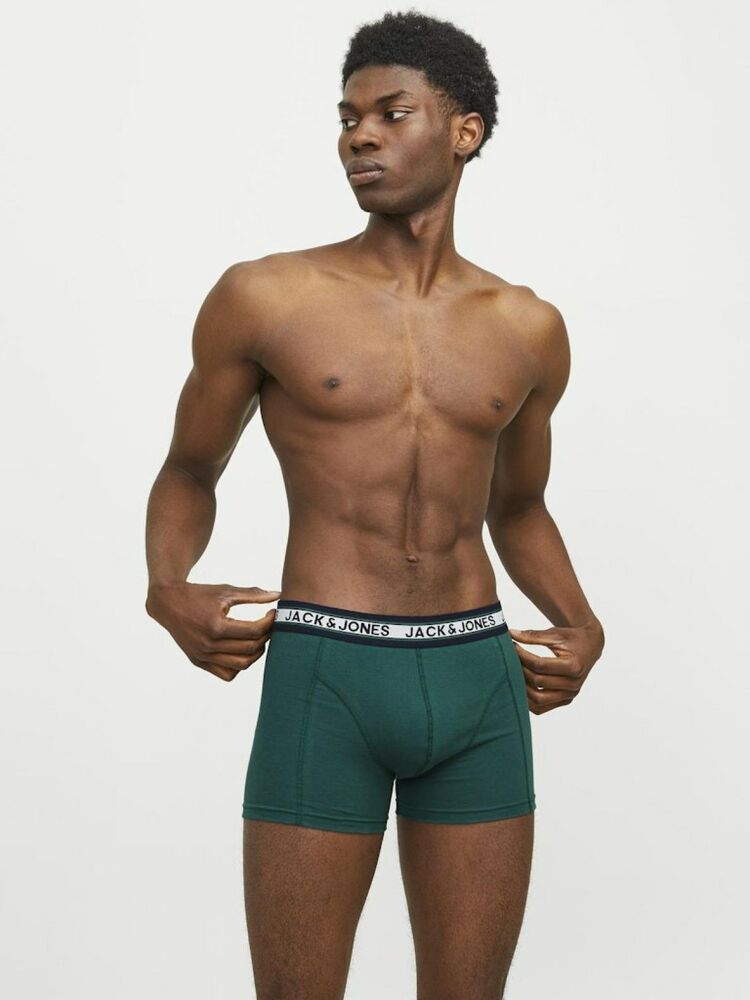 Jack Jones Colıver Solıd 3 Lü Paket Erkek Boxer 12270759 - 3