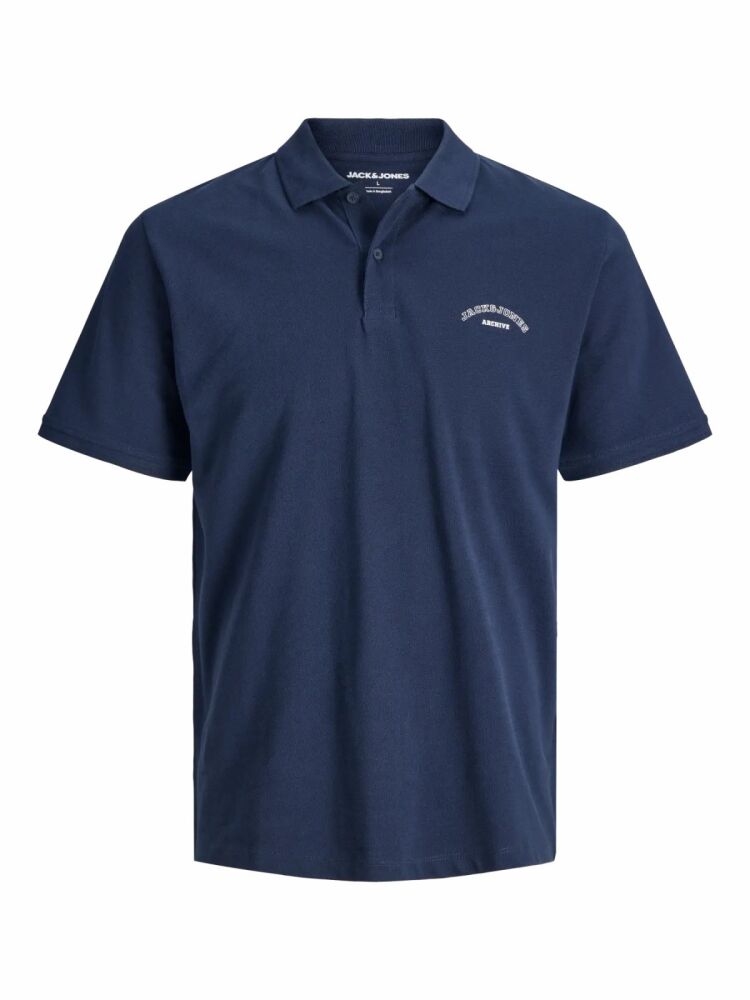 Jack Jones College Logo Regular Fit Erkek Polo Yaka Tişört 12288360