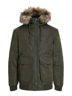 Jack Jones Construct Faux Fur Erkek Bomber Mont 12258409 - Jack Jones (1)