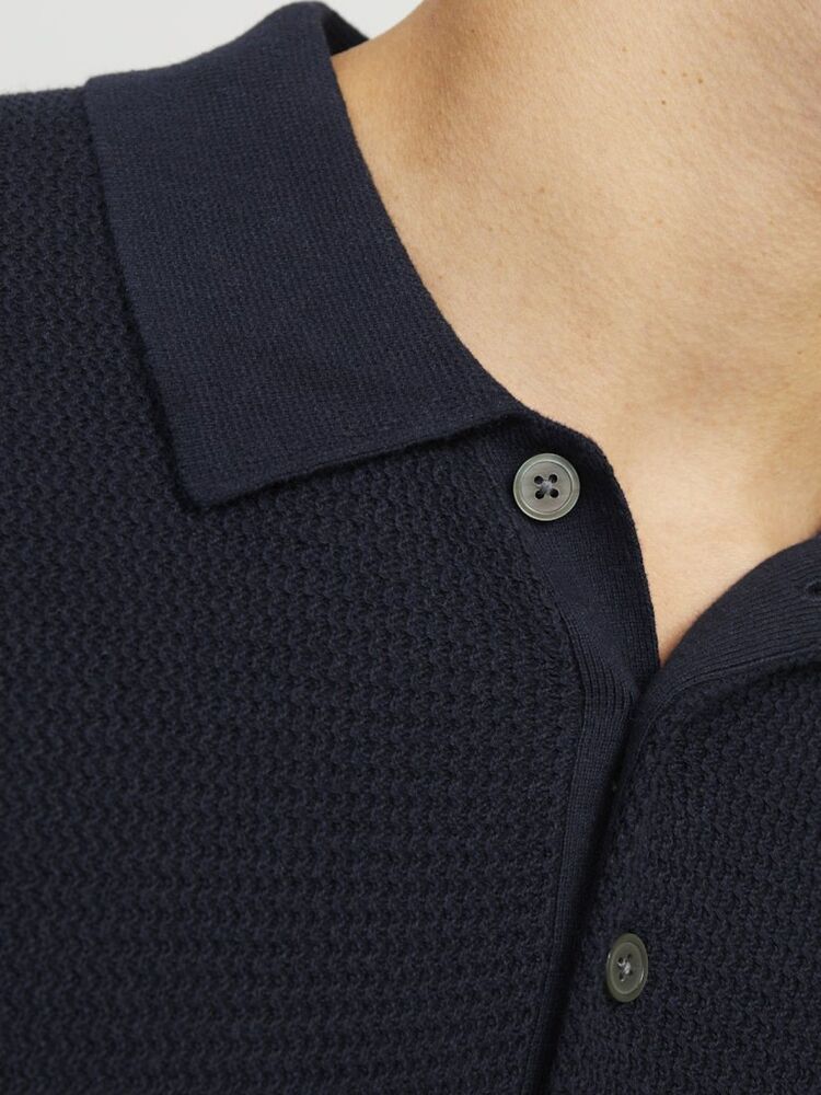 Jack Jones Cooper Knıt Triko Polo Yaka Erkek Tişört 12271483 - 5