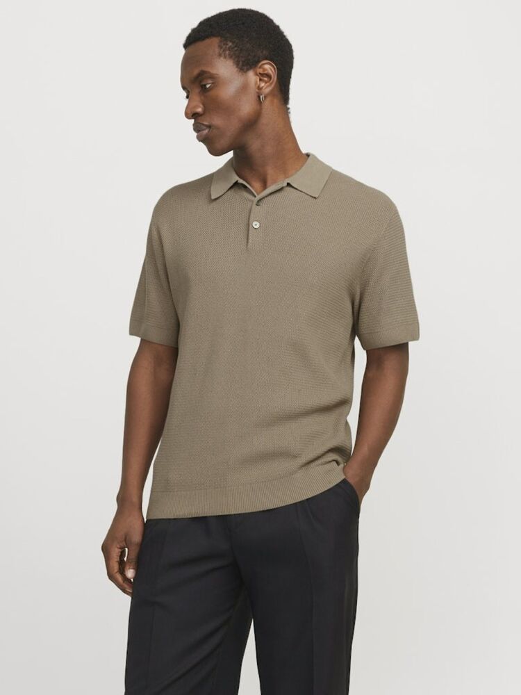Jack Jones Cooper Knıt Triko Polo Yaka Erkek Tişört 12271483 - 2