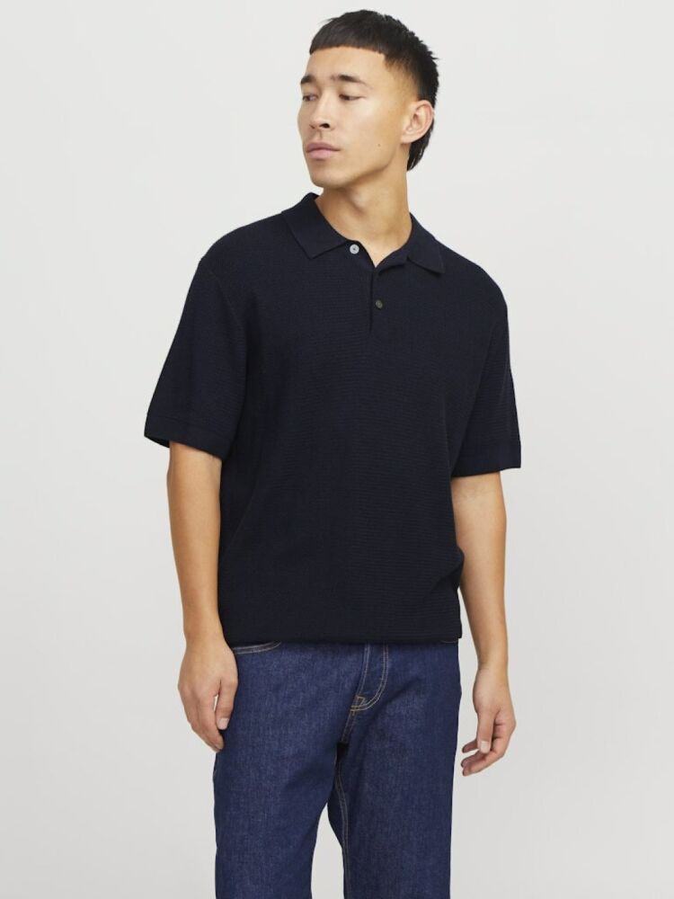 Jack Jones Cooper Knıt Triko Polo Yaka Erkek Tişört 12271483 (1)