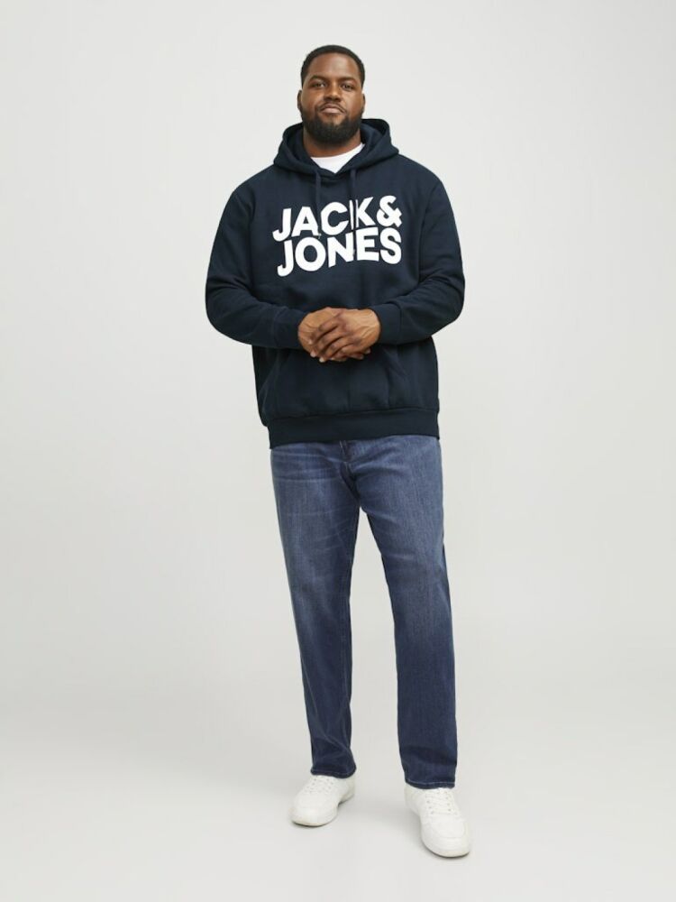 Jack Jones Coro Logo Büyük Beden Erkek Sweat 12163777 (1)
