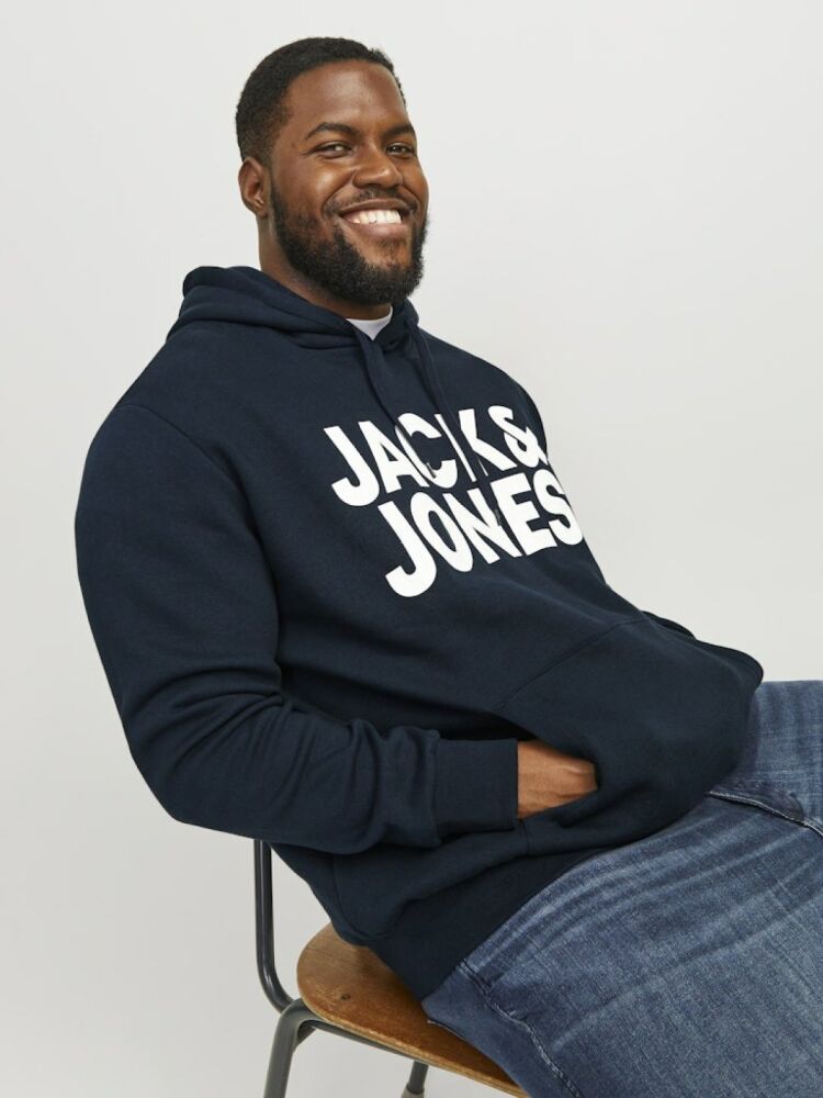 Jack Jones Coro Logo Büyük Beden Erkek Sweat 12163777 - 3