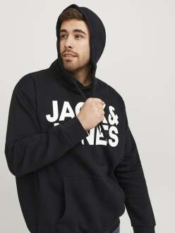 Jack Jones Coro Logo Büyük Beden Erkek Sweat 12163777 - 2