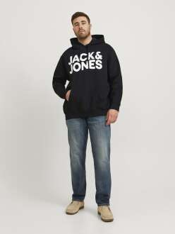 Jack Jones Coro Logo Büyük Beden Erkek Sweat 12163777 - 3