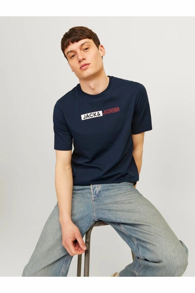 Jack Jones Corp Logo Erkek Tişört 12233999 (1)