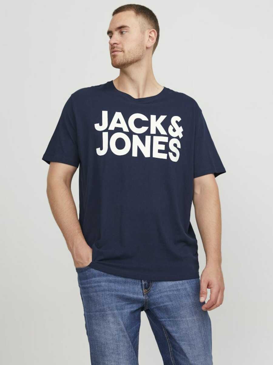 Jack Jones Corp Logo Plus Erkek Tişört 12158505