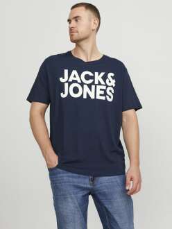 Jack Jones Corp Logo Plus Erkek Tişört 12158505 - Jack Jones Plus (1)