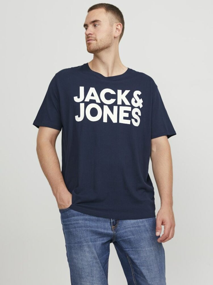 Jack Jones Corp Logo Plus Erkek Tişört 12158505 (1)