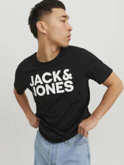 Jack Jones Corp Logo Regular Fit Erkek Tişört 12151955 - 4