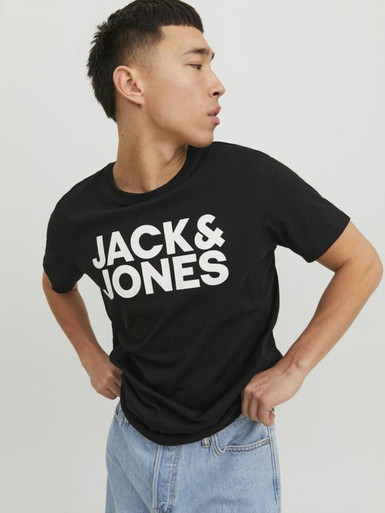 Jack Jones Corp Logo Regular Fit Erkek Tişört 12151955 - 4