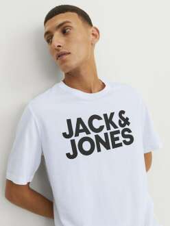 Jack Jones Corp Logo Regular Fit Erkek Tişört 12151955 - 2