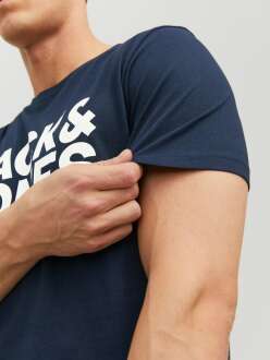 Jack Jones Corp Logo Regular Fit Erkek Tişört 12151955 - 4
