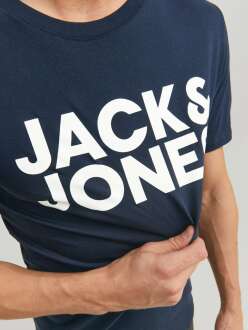 Jack Jones Corp Logo Regular Fit Erkek Tişört 12151955 - 5