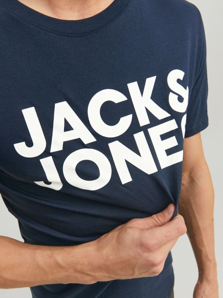 Jack Jones Corp Logo Regular Fit Erkek Tişört 12151955 - 5