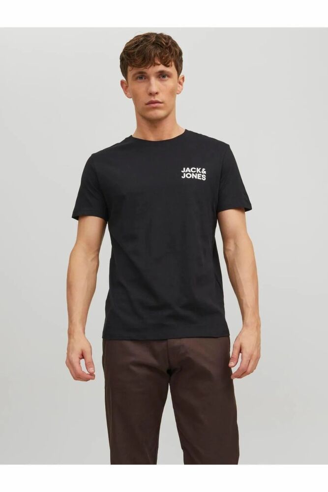 Jack Jones Corp Logo Regular Fit Erkek Tişört 12151955 - 4