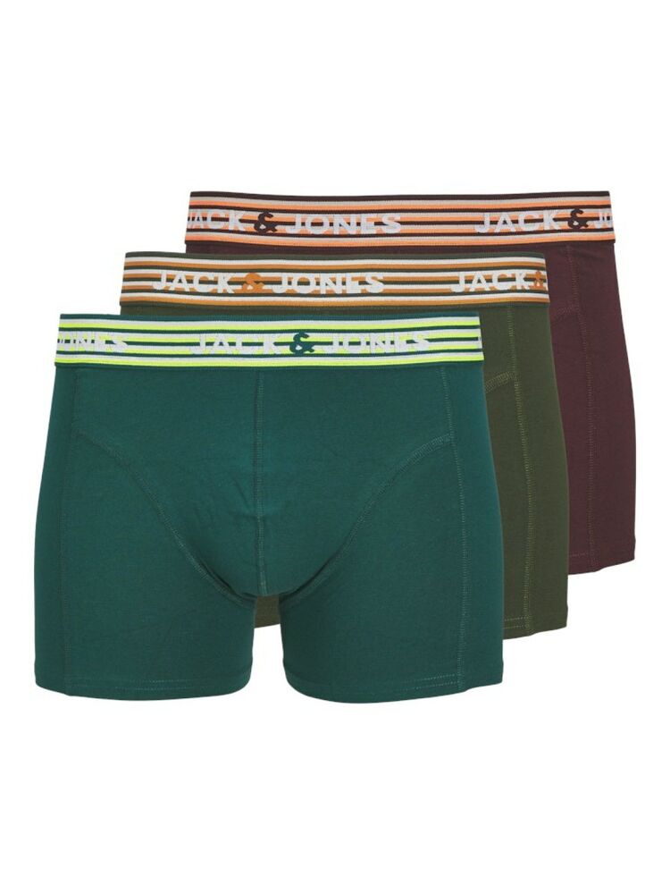 Jack Jones Darvın Solıd 3 Lü Paket Erkek Boxer 12260070 - 1