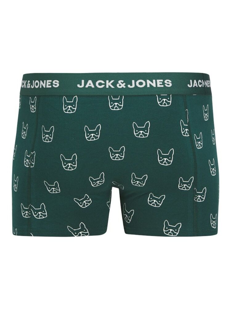 Jack Jones Denım Dog Baskılı 3 Lü Paket Erkek Boxer 12275817 - 3