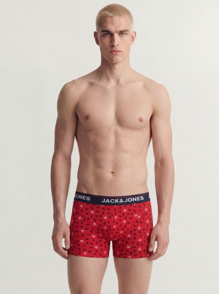 Jack Jones Dog Logo 3 Lü Paket Erkek Boxer 12291862 (1)