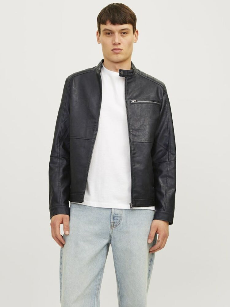 Jack Jones Dylan Pu Bıker Erkek Ceket 12261196 - 4