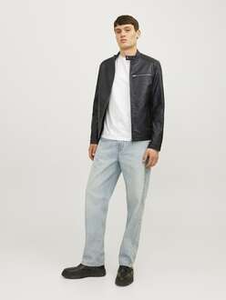Jack Jones Dylan Pu Bıker Erkek Ceket 12261196 - 5