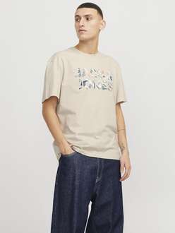 Jack Jones Ebran Logo Erkek Tişört 12268127 - 4