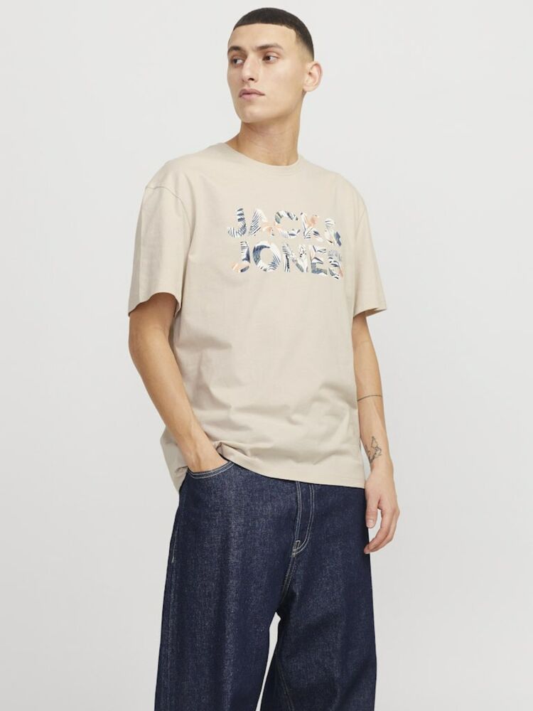 Jack Jones Ebran Logo Erkek Tişört 12268127 - 4