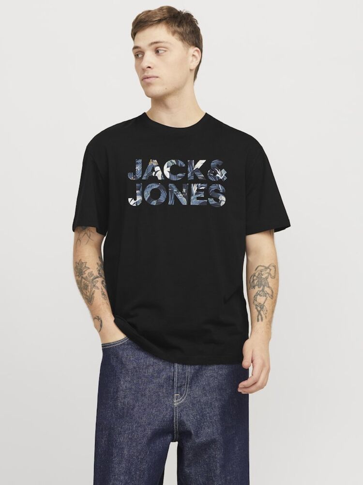 Jack Jones Ebran Logo Erkek Tişört 12268127 - 2