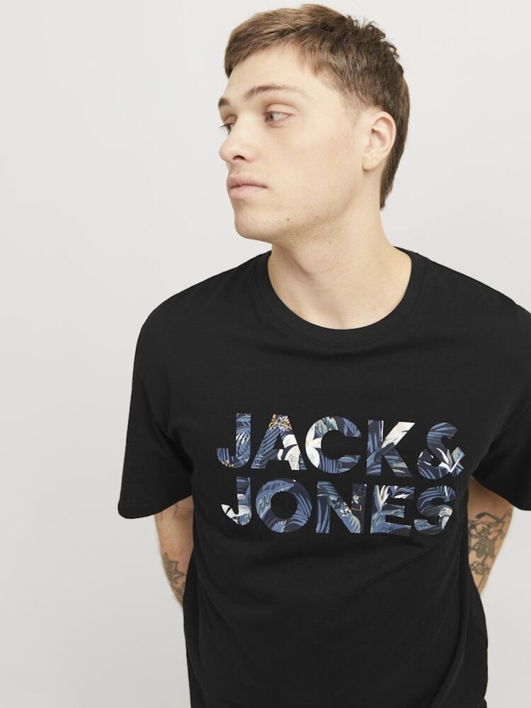Jack Jones Ebran Logo Erkek Tişört 12268127 - 5