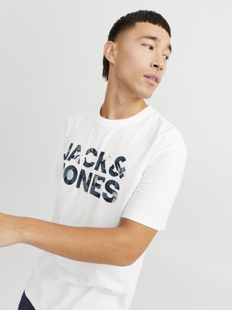Jack Jones Ebran Logo Erkek Tişört 12268127 - 5