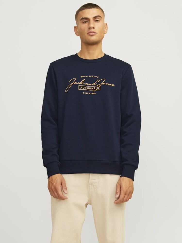 Jack Jones Errıs Bisiklet Yaka Erkek Sweat 12256837 (1)
