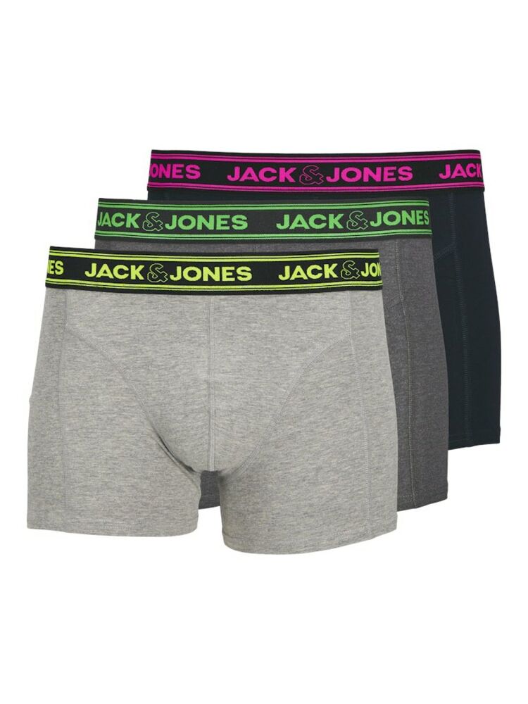 Jack Jones Ethan Solıd 3 Lü Paket Erek Boxer 12260072 - 1