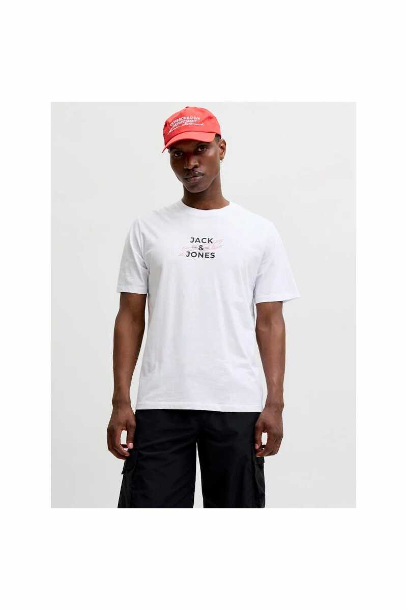 Jack Jones Etorna Front Print Regular Fit Erkek Tişört 12298583