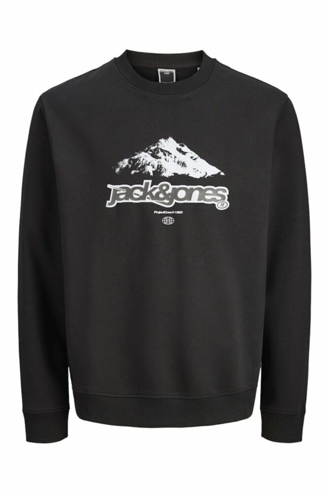 Jack Jones Flare Front Prınt Relax Fit Erkek Sweat 12285680