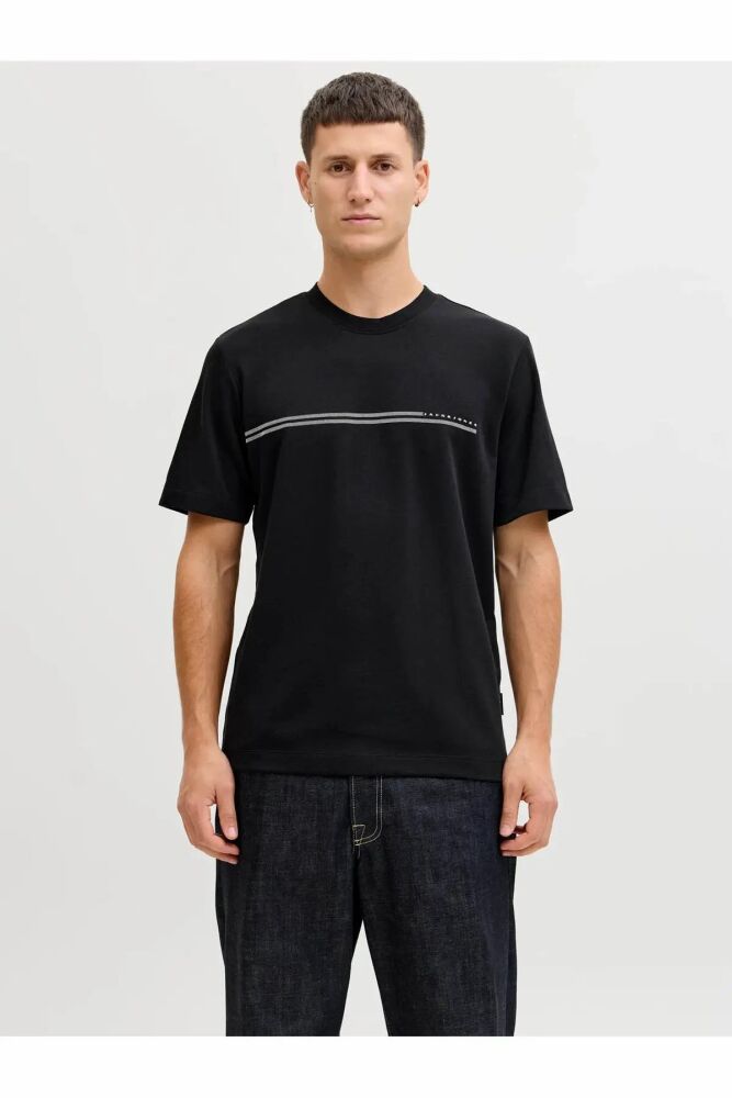 Jack Jones Fusıon Chest Regular Fit Erkek Tişört 12289936